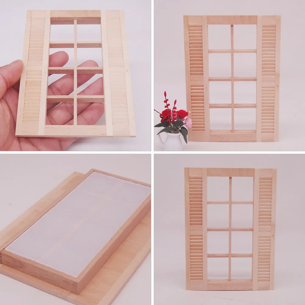 1Pcs Mini Window Shutter DIY Wooden Craft Decoration Miniature House Scene Layout Ornament Long-Lasting Quality
1Pcs Mini Window Shutter DIY Wooden Craft Decoration Miniature House Scene Layout Ornament Long-Lasting Quality