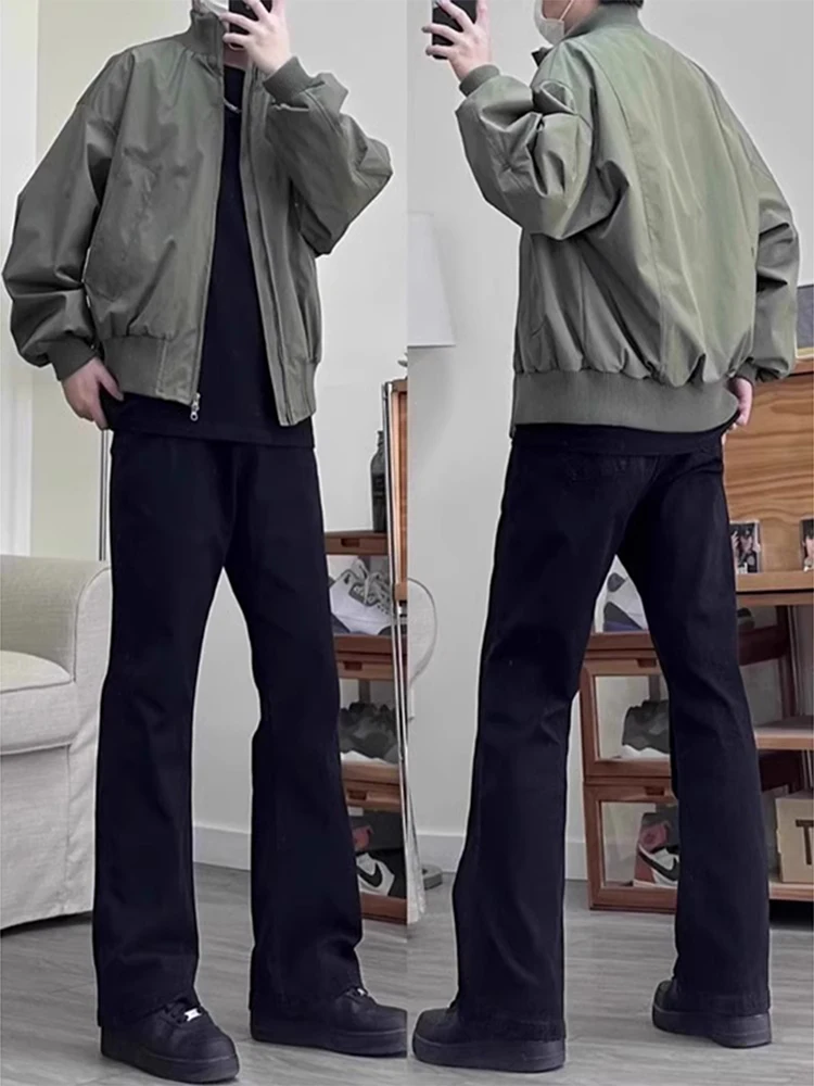 Bla Elastic Bend Knife Jeans Men's Long Extended Flared Pants American High Street Slim Straight Leg Trousers
Bla Elastic Bend Knife Jeans Men's Long Extended Flared Pants American High Street Slim Straight Leg Trousers