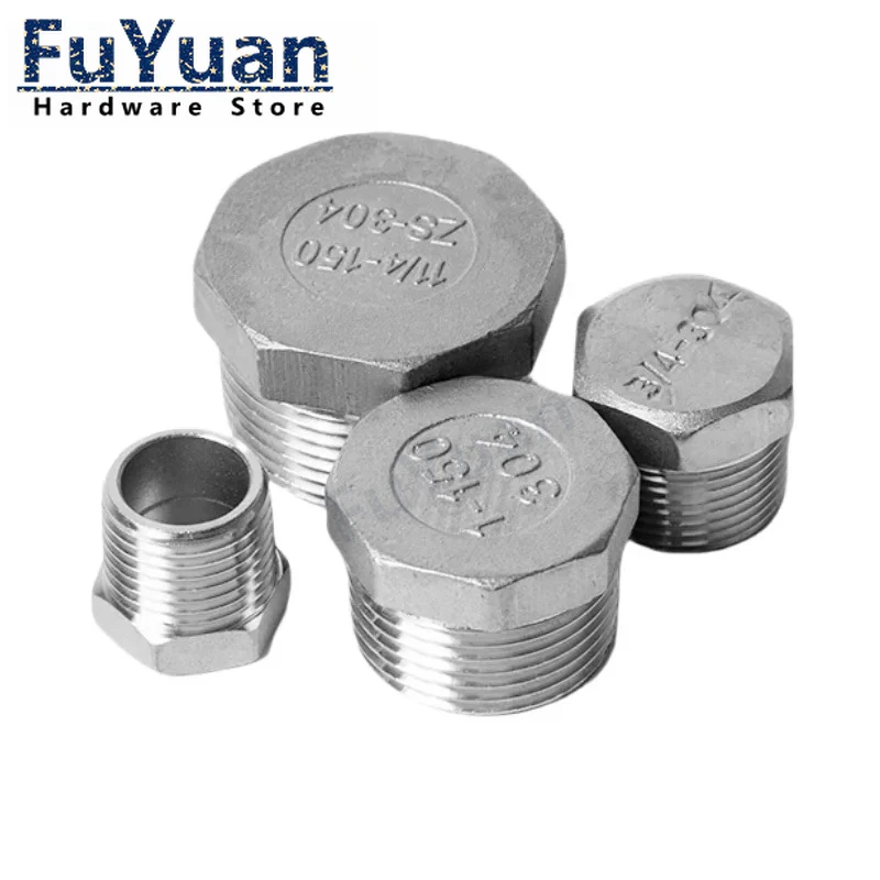 1/8" 1/4" 3/8" 1/2" 3/4" 1" 1-1/4" 1-1/2" 2" BSP Male Hex Head End Plug Cap 304 Stainless Steel Pipe Fitting Plumbing Adapter
1/8" 1/4" 3/8" 1/2" 3/4" 1" 1-1/4" 1-1/2" 2" BSP Male Hex Head End Plug Cap 304 Stainless Steel Pipe Fitting Plumbing Adapter
