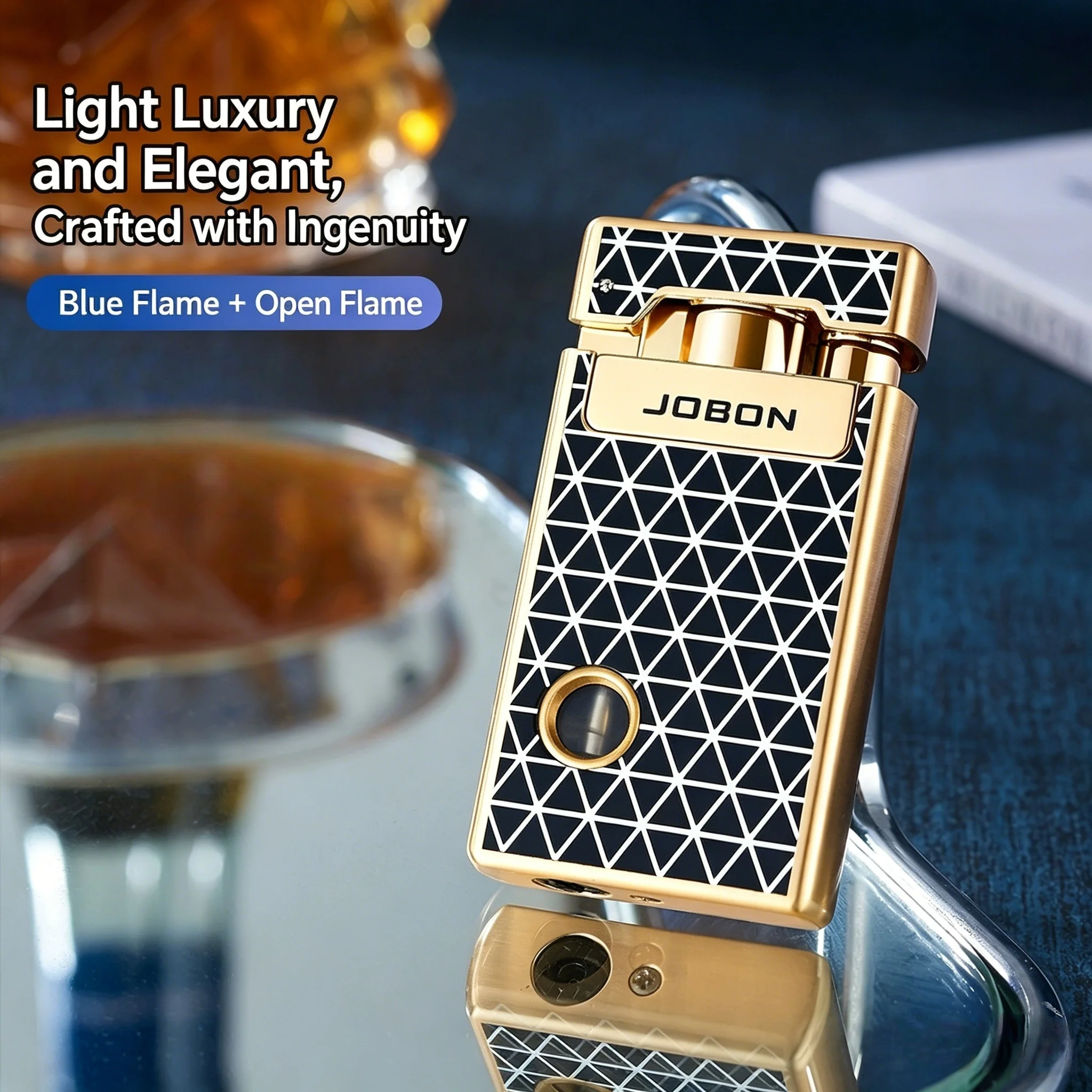 JOBON Jet & Soft Flame 2 in 1 Lighte metal butane gas Dual Flame Windproof lighters advanced festival gifts smoking accessories
JOBON Jet & Soft Flame 2 in 1 Lighte metal butane gas Dual Flame Windproof lighters advanced festival gifts smoking accessories