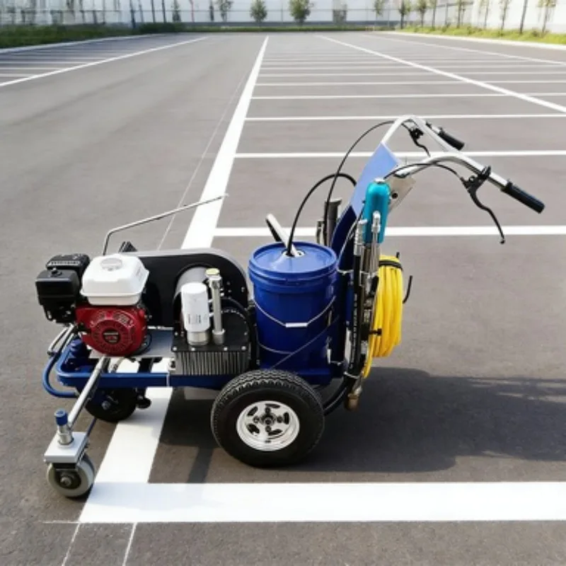 Portable Airless Line Marking Machine for Factory Floor and Warehouse Aisle
Portable Airless Line Marking Machine for Factory Floor and Warehouse Aisle