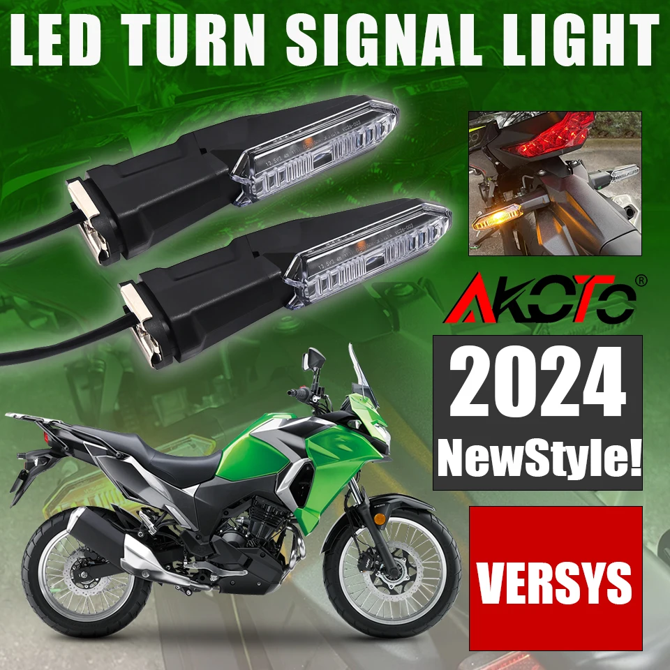Motorcycle Turn Signals Light For KAWASAKI VERSYS VERSYS-X300 300 650 1000 1000SX LT KLR650 ER-6N ER6F ER6N Flashers Blinker
Motorcycle Turn Signals Light For KAWASAKI VERSYS VERSYS-X300 300 650 1000 1000SX LT KLR650 ER-6N ER6F ER6N Flashers Blinker