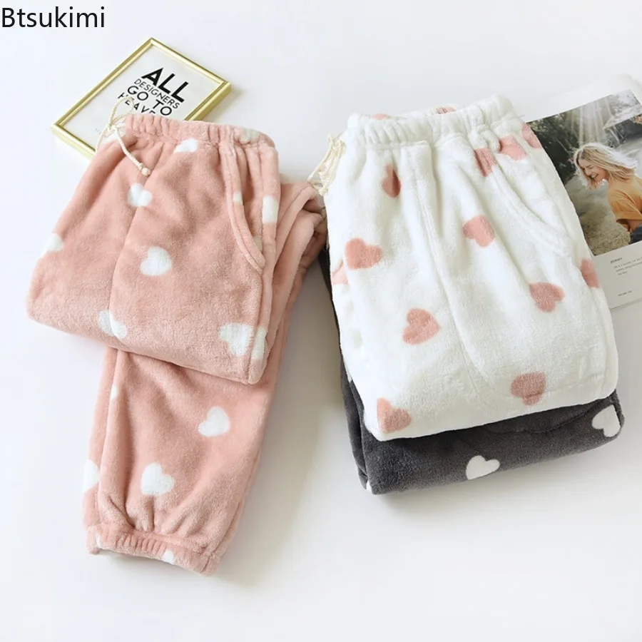 Female Winter Sleepwear Casual Home Pants Thicken Warm Women'S Trousers Flannel Pants Pajama Bottoms Coral Fleece Lounge Wear
Female Winter Sleepwear Casual Home Pants Thicken Warm Women'S Trousers Flannel Pants Pajama Bottoms Coral Fleece Lounge Wear