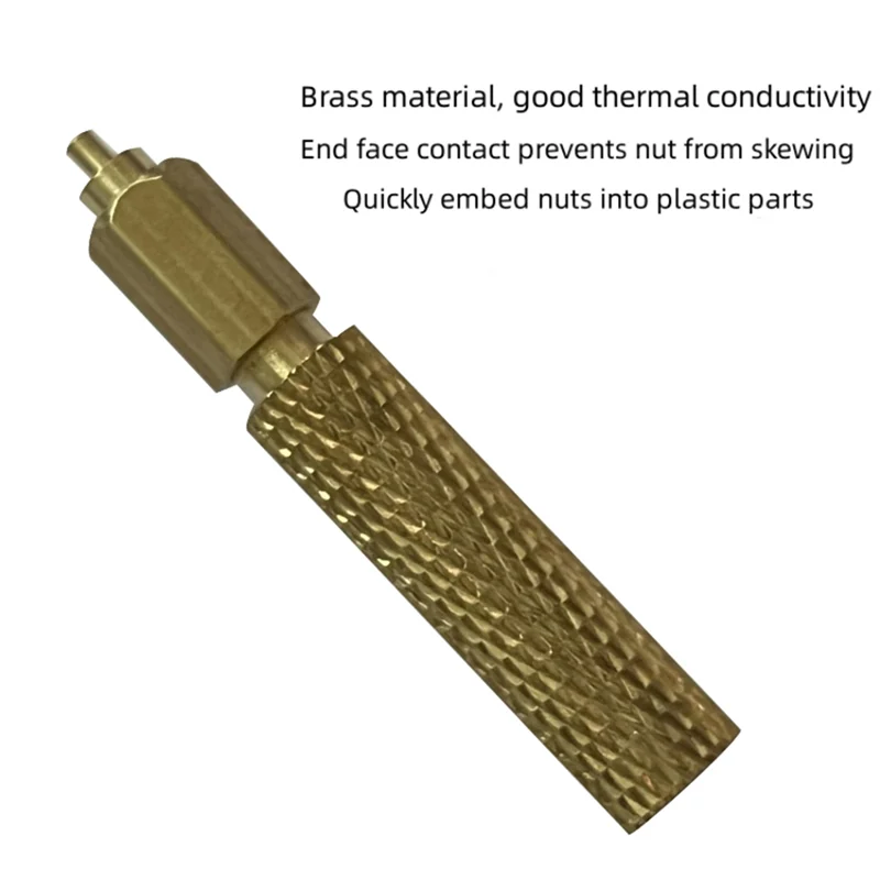 AEE4-Heat Insert Nut Iron Tip M2-M8 Brass Thread Head Hot Melt Nut Heat Insertion Tool For Plastic 3D Printer Soldering Iron
AEE4-Heat Insert Nut Iron Tip M2-M8 Brass Thread Head Hot Melt Nut Heat Insertion Tool For Plastic 3D Printer Soldering Iron