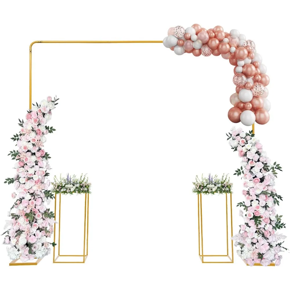 Background Decor Stand,Wedding Stand, Wedding Arch, 2x2m Golden Arch Kit with 2pcs 26.5x26.5x60cm Floral Column,Party Decoration
Background Decor Stand,Wedding Stand, Wedding Arch, 2x2m Golden Arch Kit with 2pcs 26.5x26.5x60cm Floral Column,Party Decoration