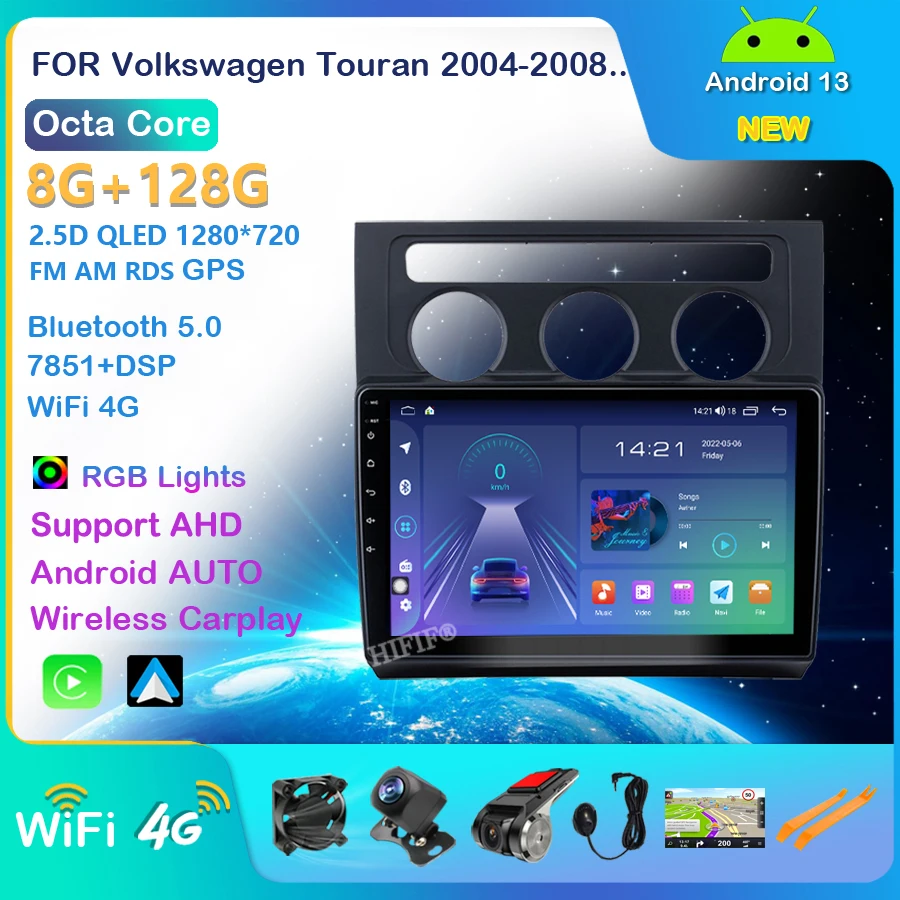 10 Inch Android 13 For Volkswagen VW Touran 2003-2010 Car Radio Multimedia Video Player Navigation Carplay WIFI Radio 2 din
10 Inch Android 13 For Volkswagen VW Touran 2003-2010 Car Radio Multimedia Video Player Navigation Carplay WIFI Radio 2 din