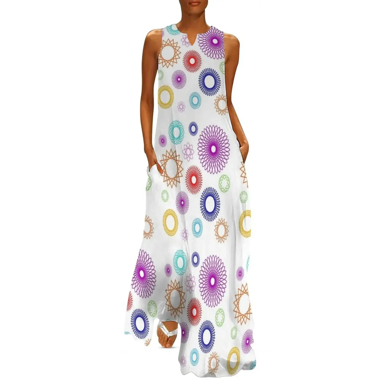 Spirograph Patterns Long Dress sexy short dresses daring Women's summer long dress Dress
Spirograph Patterns Long Dress sexy short dresses daring Women's summer long dress Dress