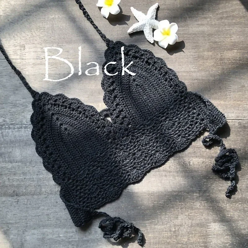 New Fashion Handmade Knitted Bikini Beachwear Bra Wrapped Chest Crochet Summer Beach Casual Sexy Swimwear Solid Color
New Fashion Handmade Knitted Bikini Beachwear Bra Wrapped Chest Crochet Summer Beach Casual Sexy Swimwear Solid Color