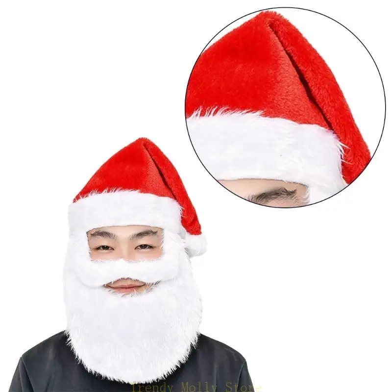 N5KB Santa Hats and Beard Set for Kid Adult Christmas Party Dress up, Removable Santa Hat Beard Santa Fancy Dress Costumes
N5KB Santa Hats and Beard Set for Kid Adult Christmas Party Dress up, Removable Santa Hat Beard Santa Fancy Dress Costumes