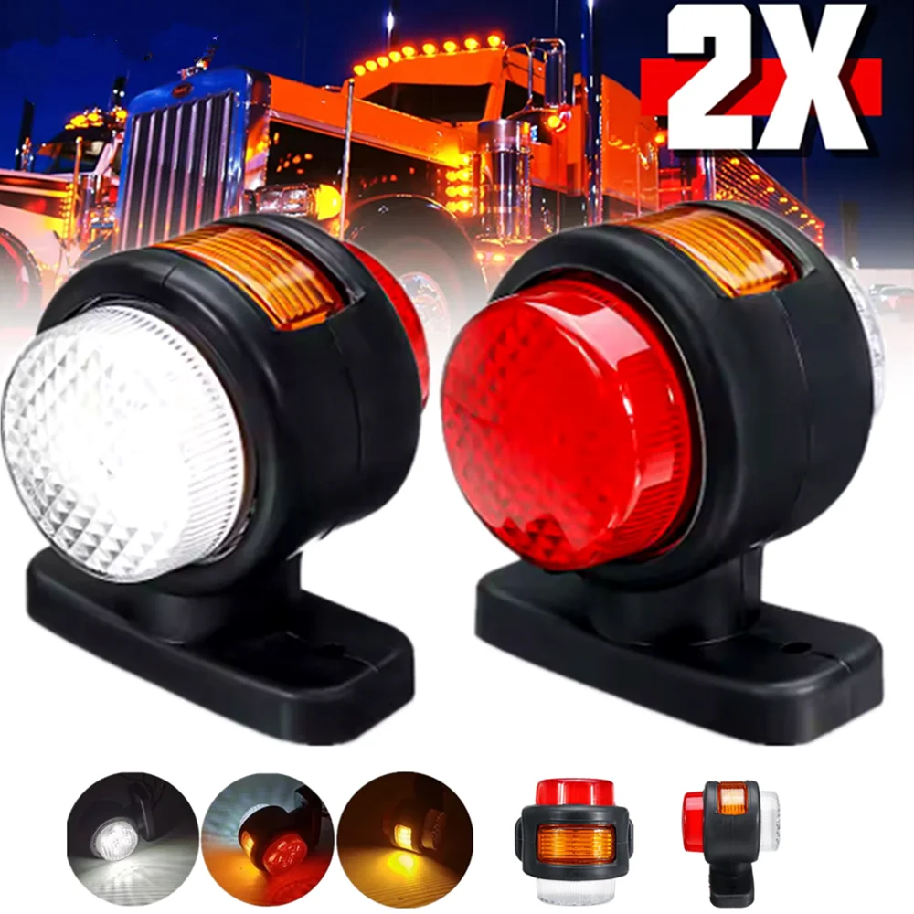 2PCS Caravan Lights Car LED 12V 24V Truck Rear Pilots Lamps Marker Side Turn Signal 11LED Lights for Trailer Lorry Accessories
2PCS Caravan Lights Car LED 12V 24V Truck Rear Pilots Lamps Marker Side Turn Signal 11LED Lights for Trailer Lorry Accessories