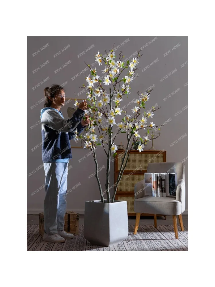 Large Artificial Magnolia Tree Artificial Flower Fake Trees Green Plant Indoor Living Room Floor Shop Show Window Decorations
Large Artificial Magnolia Tree Artificial Flower Fake Trees Green Plant Indoor Living Room Floor Shop Show Window Decorations