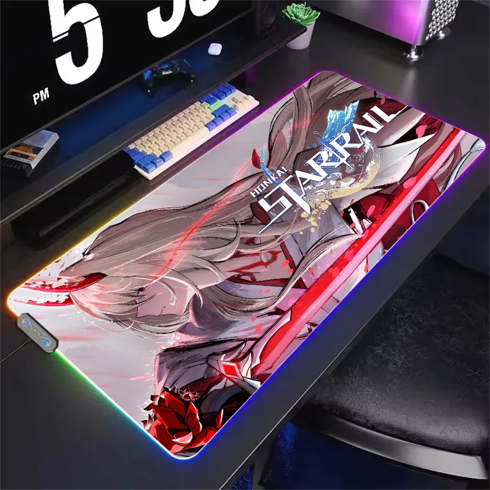 Game Honkai Star Rail Acheron Mouse Pad RGB LED Light Non-Slip Rubber Base Waterproof Office PC Home Best Price Desk-Mat USB Lar
Game Honkai Star Rail Acheron Mouse Pad RGB LED Light Non-Slip Rubber Base Waterproof Office PC Home Best Price Desk-Mat USB Lar
