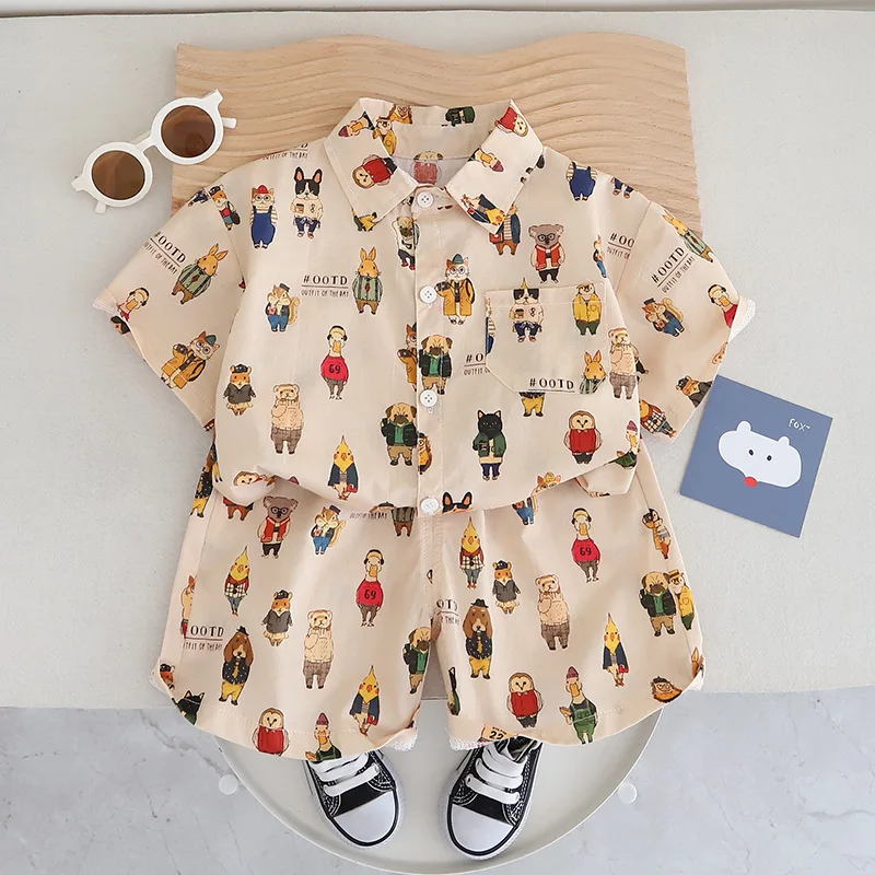 new Children Summer Fashion Baby Boy cute Clothes full print Shirt Shorts 2pcs/Set Toddler Girls Casual Costume Kids Tracksuits
new Children Summer Fashion Baby Boy cute Clothes full print Shirt Shorts 2pcs/Set Toddler Girls Casual Costume Kids Tracksuits
