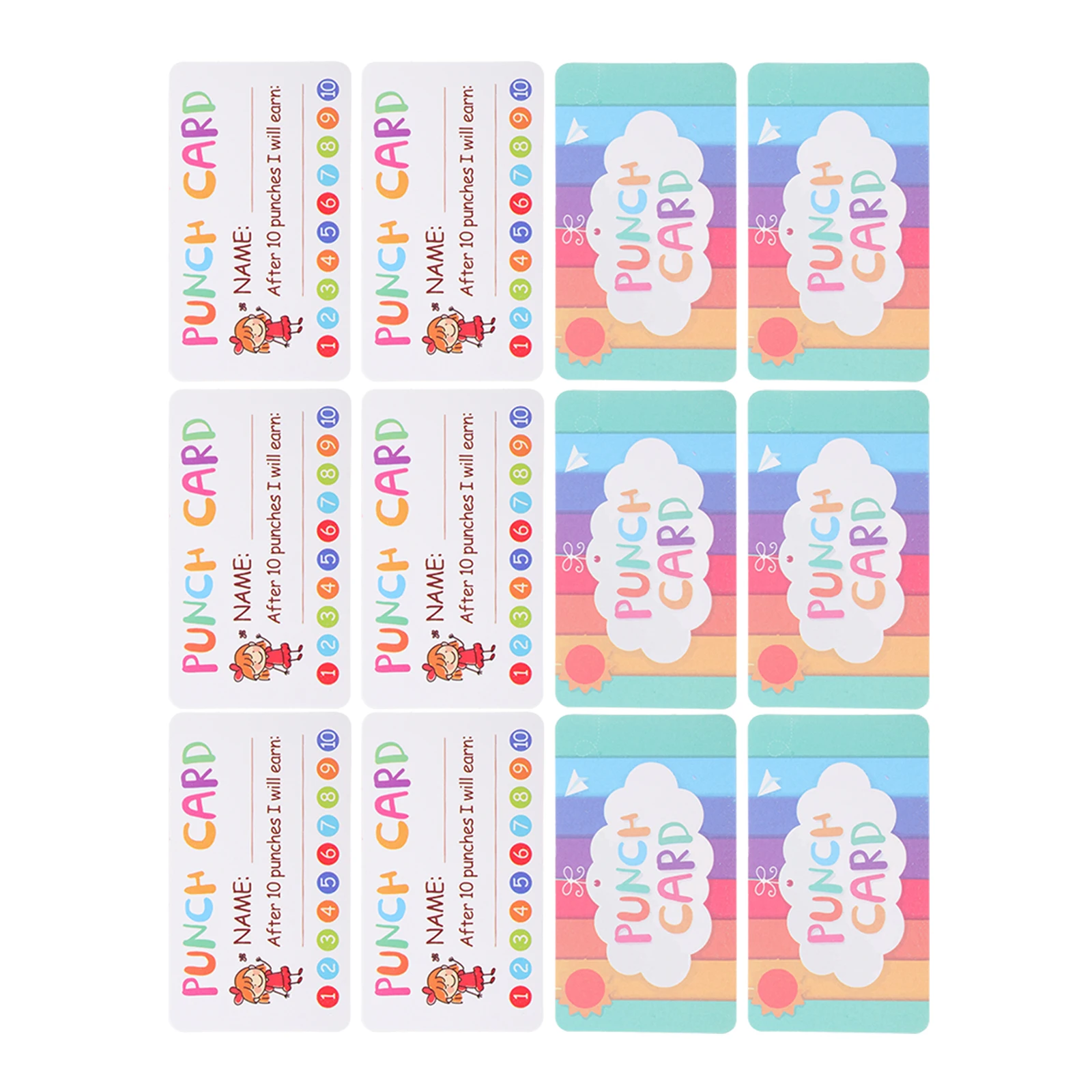 150 Pcs Teaching Prop Punch Cards for Kids Learning Chores Lovely Encouraging Punch Cards Patterns Bright Teaching Prop Elements
150 Pcs Teaching Prop Punch Cards for Kids Learning Chores Lovely Encouraging Punch Cards Patterns Bright Teaching Prop Elements