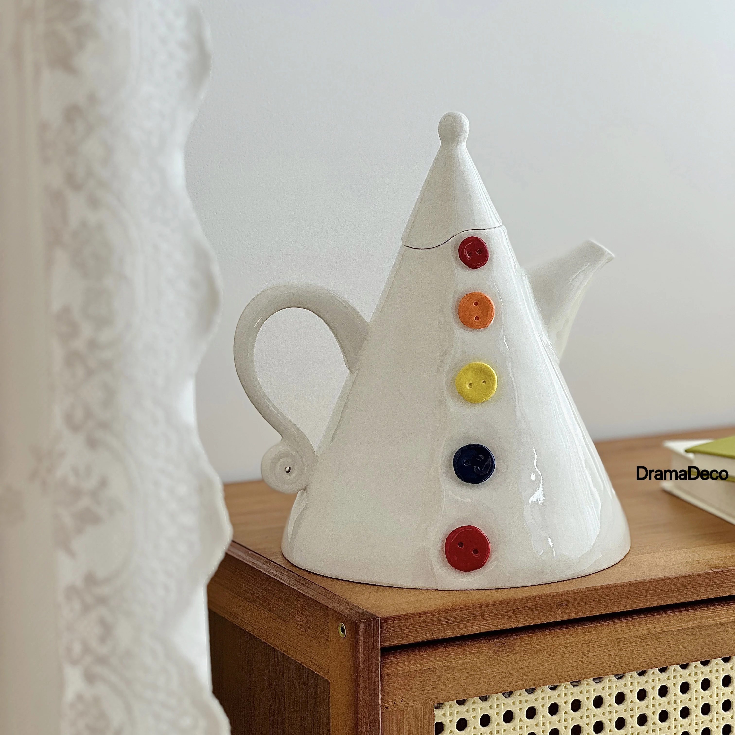 Dramadeco/Handmade Ceramic Teapot Household Cold Kettle High Temperature Kettle
Dramadeco/Handmade Ceramic Teapot Household Cold Kettle High Temperature Kettle