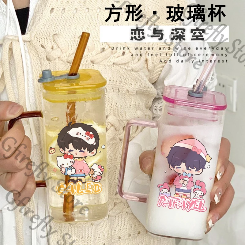 Love and Deepspace Xavier Sylus Caleb Square Glass Drinking Straw Cup Coffee Breakfast Water Bottle Colored Silicone Cap Cosplay
Love and Deepspace Xavier Sylus Caleb Square Glass Drinking Straw Cup Coffee Breakfast Water Bottle Colored Silicone Cap Cosplay