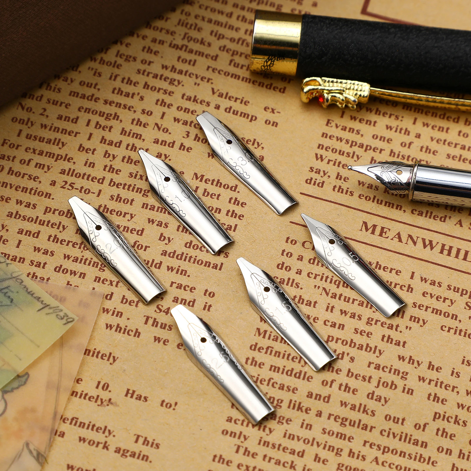 30 pcs Fountain Black Pen Replacements Ink Nibs for Drawing Silver Universal Student Calligraphy Nibs Writing Drawing Tools
30 pcs Fountain Black Pen Replacements Ink Nibs for Drawing Silver Universal Student Calligraphy Nibs Writing Drawing Tools