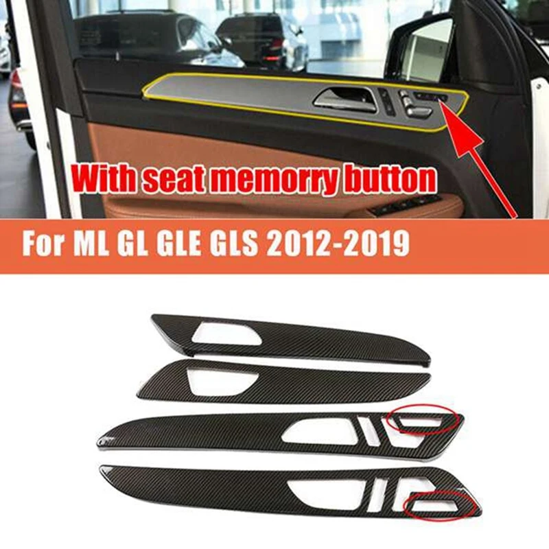 Carbon Fiber Car Interior Door Handle Panel Cover Trim Strip For Mercedes Benz W166 ML GL 2012-2015 GLS GLE 2016-2019
Carbon Fiber Car Interior Door Handle Panel Cover Trim Strip For Mercedes Benz W166 ML GL 2012-2015 GLS GLE 2016-2019