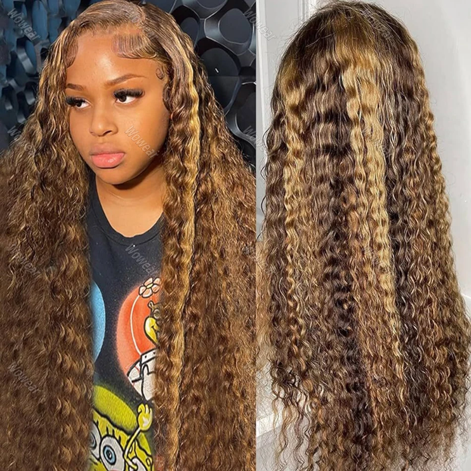 Deep Wave P4/27 Color Curly Wigs 200 Density 13x4 HD Transparent Lace Front Human 100% Natural Brazilian Hair Frontal Wigs
Deep Wave P4/27 Color Curly Wigs 200 Density 13x4 HD Transparent Lace Front Human 100% Natural Brazilian Hair Frontal Wigs
