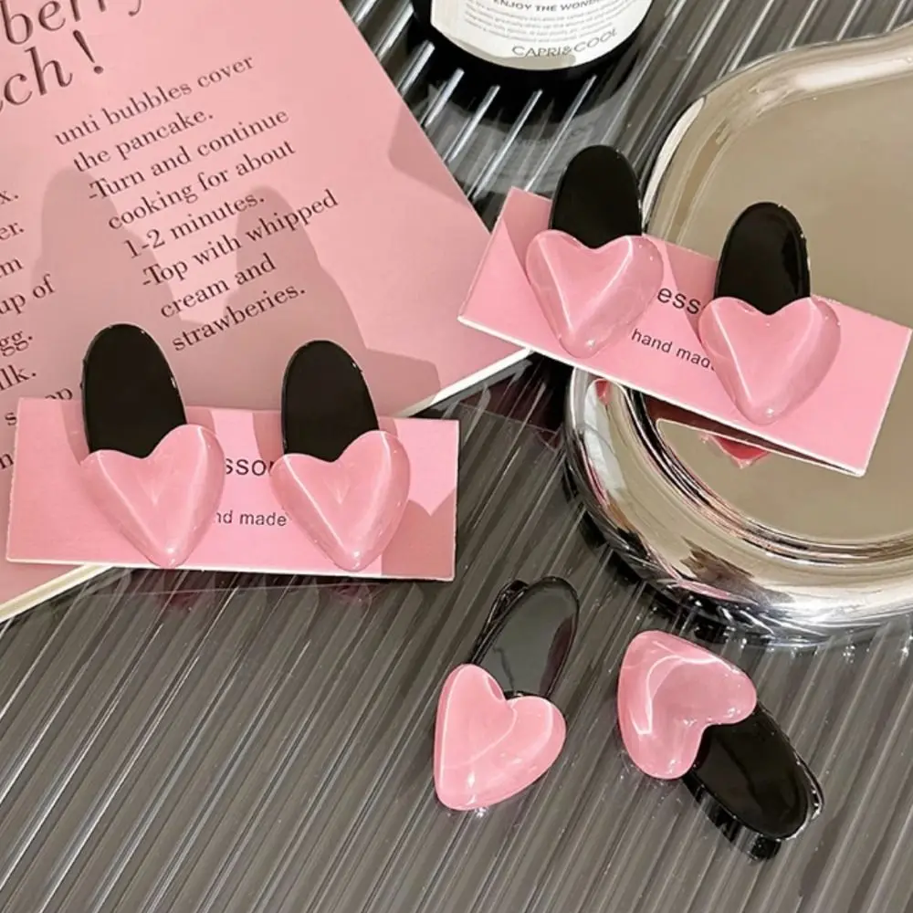 Trendy Minimalist Style Lovely Hair Clip Heart Shape Pink Cute Hairpin Hair Ornament Headdress Sweet Barrettes Daily
Trendy Minimalist Style Lovely Hair Clip Heart Shape Pink Cute Hairpin Hair Ornament Headdress Sweet Barrettes Daily