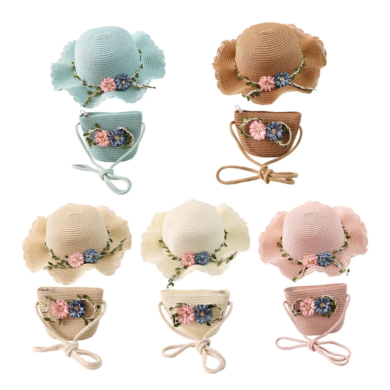 Children's Sun Hat Straw Hat with Tote Kids Girl Wide Brim with Flower Beach Cap for Tourism Outdoor Activities Easter
Children's Sun Hat Straw Hat with Tote Kids Girl Wide Brim with Flower Beach Cap for Tourism Outdoor Activities Easter