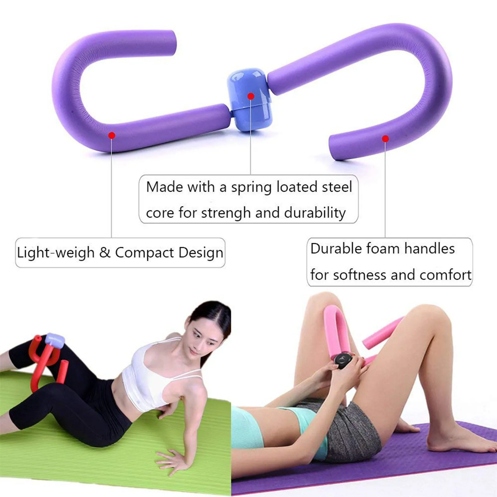 PVC Leg Thigh Exercisers Gym Sports Thigh Master Leg Muscle Arm Chest Waist Exerciser Workout Machine Gym Home Fitness Equipment
PVC Leg Thigh Exercisers Gym Sports Thigh Master Leg Muscle Arm Chest Waist Exerciser Workout Machine Gym Home Fitness Equipment