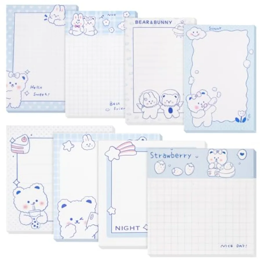 640 Pcs Cute Sticky Notes, Self-Stick Note Pads, Kawaii Memo Pads Lined, Funny Sticky Notes, List Notepads Set Bulk for School
640 Pcs Cute Sticky Notes, Self-Stick Note Pads, Kawaii Memo Pads Lined, Funny Sticky Notes, List Notepads Set Bulk for School