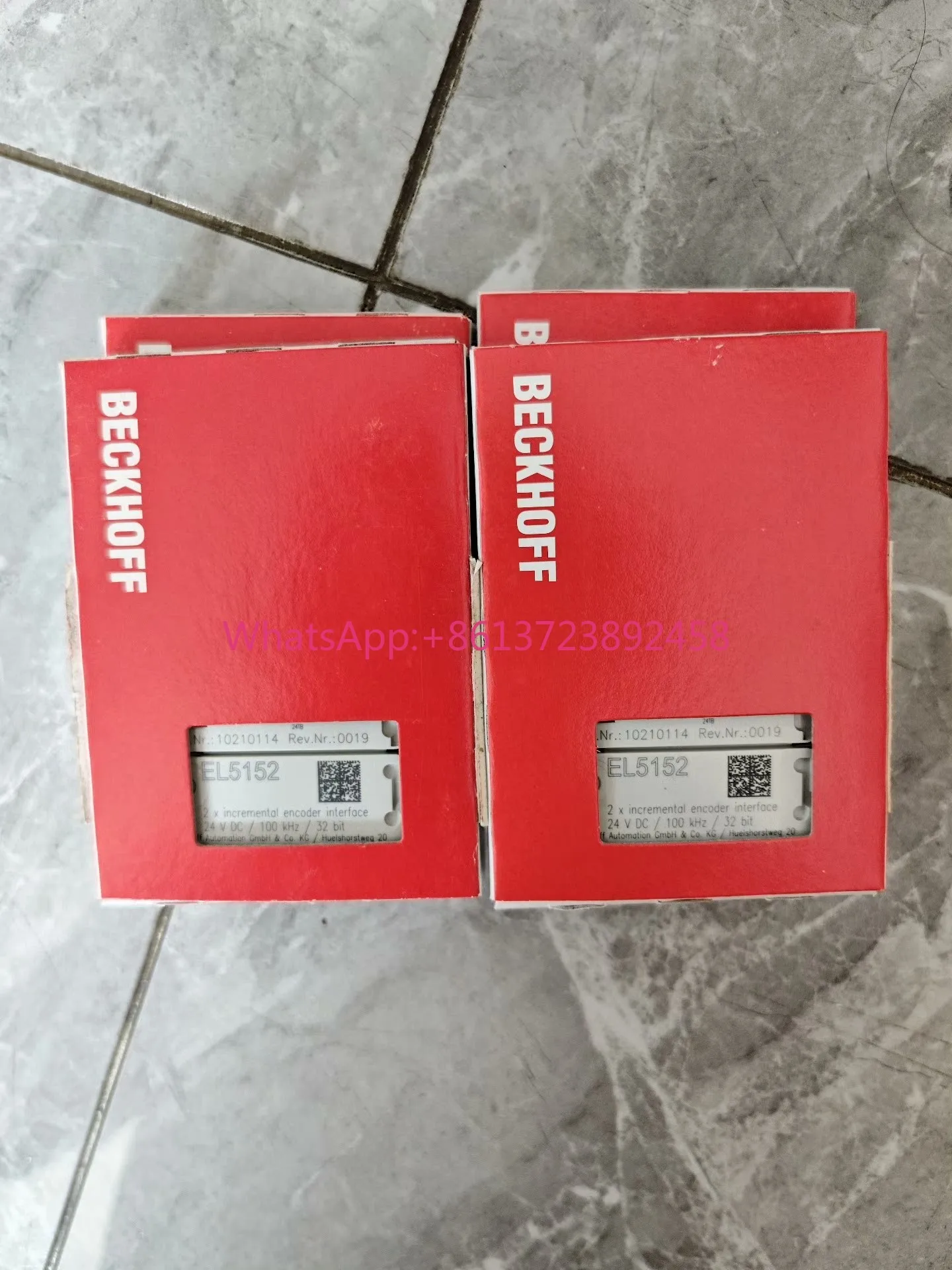 Beckhoff EL5152 module, brand new original and genuine, 2x incremental encoder interface, 24V DC/100 kHz/32 bit
Beckhoff EL5152 module, brand new original and genuine, 2x incremental encoder interface, 24V DC/100 kHz/32 bit