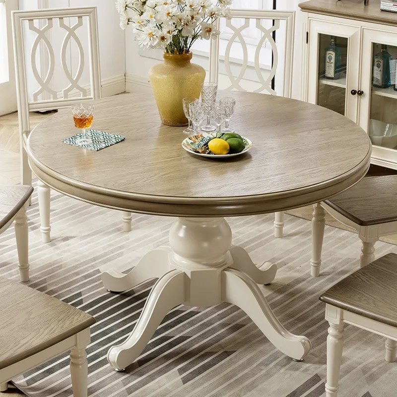eu-Modern Oak Solid Wood Round Dining Table and Chair Combination Light Luxury Household Turntable 8-Seater Large Table%
eu-Modern Oak Solid Wood Round Dining Table and Chair Combination Light Luxury Household Turntable 8-Seater Large Table%