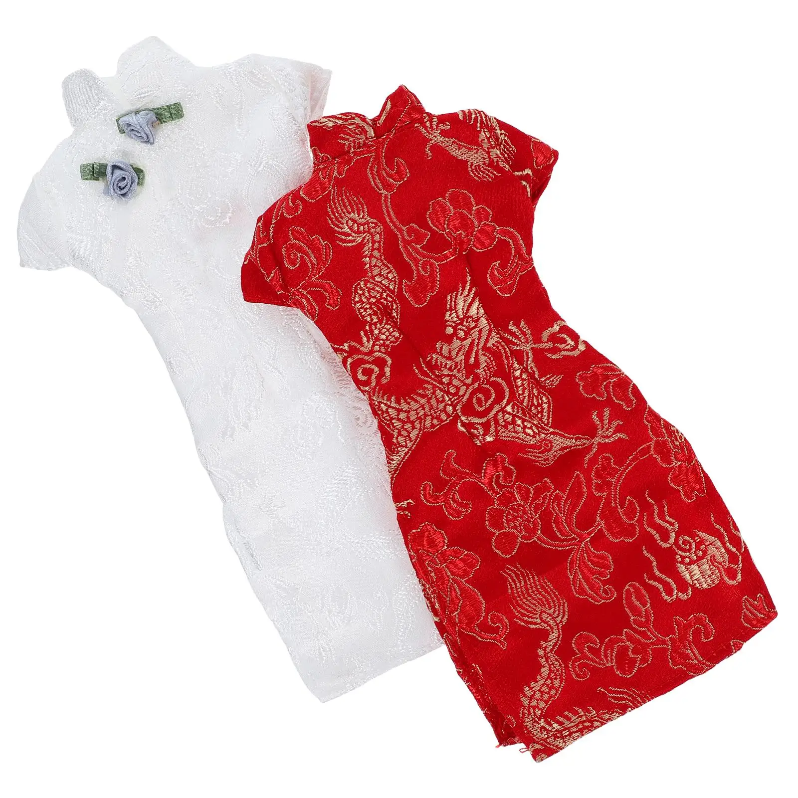 2 Pcs Clothes Cheongsam Decorative Dress for Chinese Style Dressing Costume Lovely Replaceable Girls
2 Pcs Clothes Cheongsam Decorative Dress for Chinese Style Dressing Costume Lovely Replaceable Girls