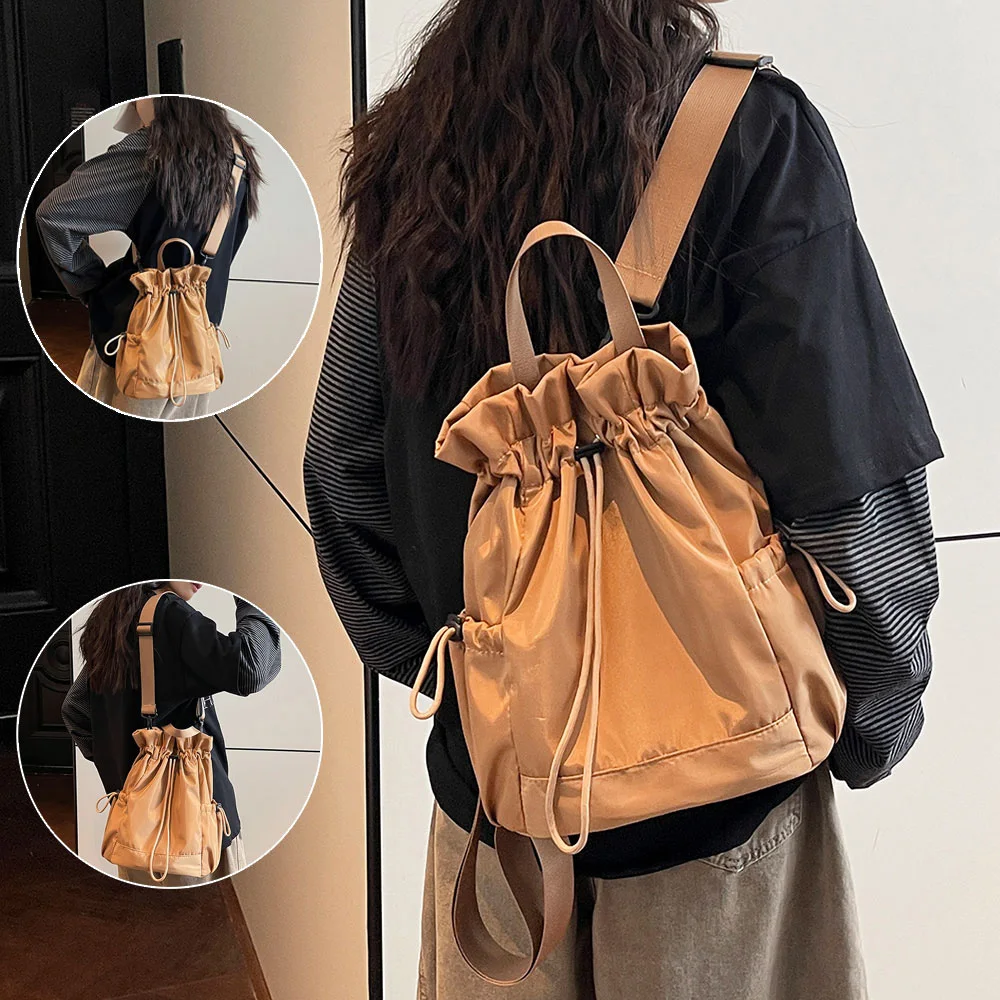 Korean Style Multi-Way Convertible Backpack Crossbody Sling Bag for Women,Lightweight Nylon Casual Daypack for Daily Commute
Korean Style Multi-Way Convertible Backpack Crossbody Sling Bag for Women,Lightweight Nylon Casual Daypack for Daily Commute