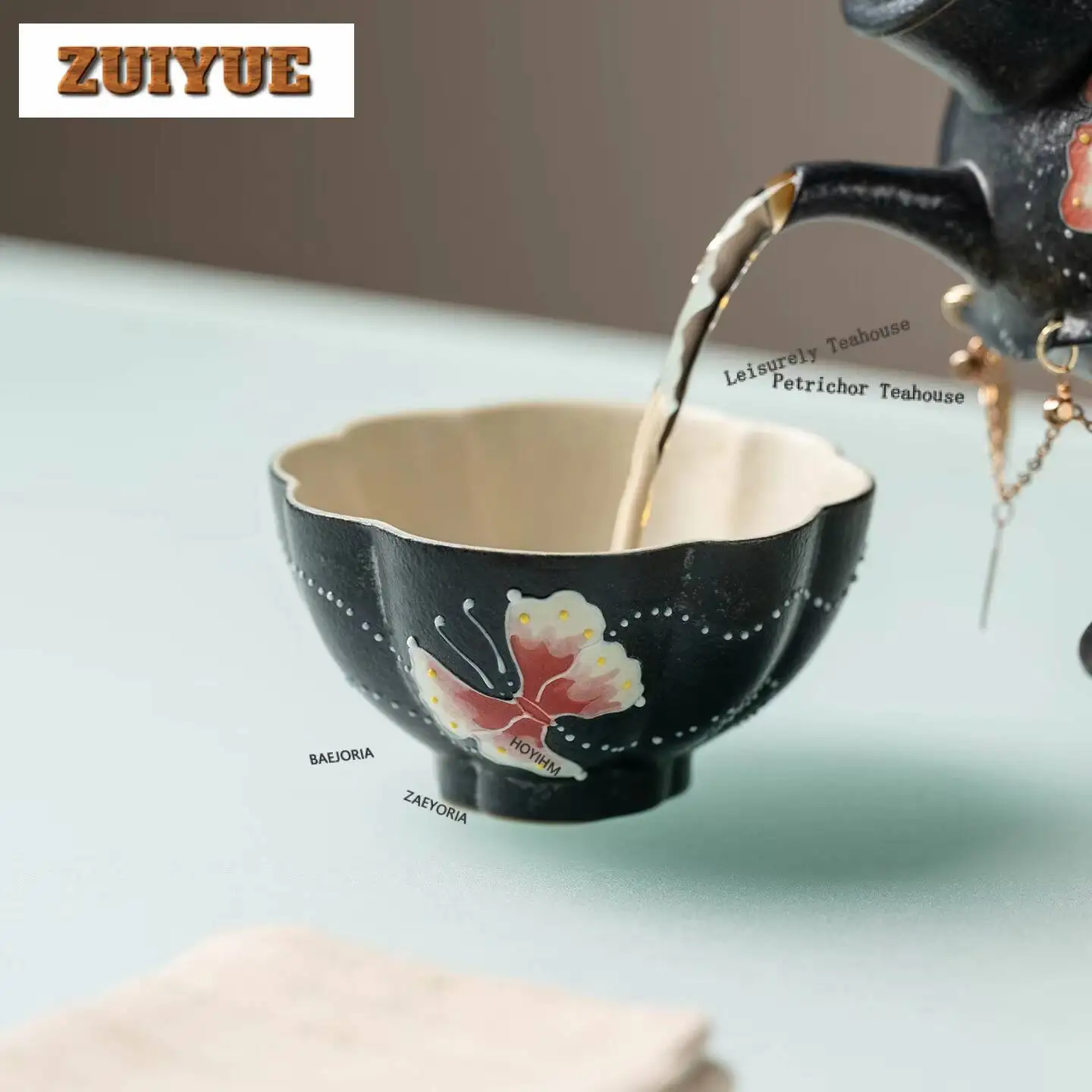 90ml Hand-painted Butterfly Teacup Ancient Tea Bowl Sample Tea Cup Tea-tasting Personal Cup Jianzhan Master Cups Tea Items
90ml Hand-painted Butterfly Teacup Ancient Tea Bowl Sample Tea Cup Tea-tasting Personal Cup Jianzhan Master Cups Tea Items