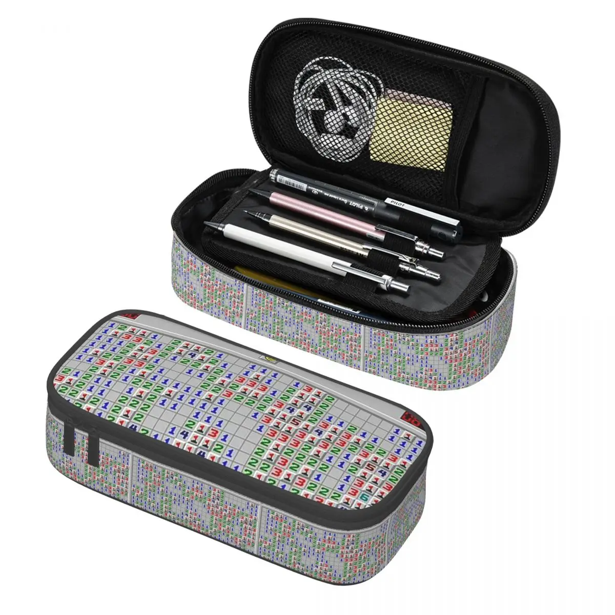 Minesweeper Fun Game Pencil Case Pen Holder Storage Stationery Supplies Large Storage Pen Box Pencil Bag for Kids
Minesweeper Fun Game Pencil Case Pen Holder Storage Stationery Supplies Large Storage Pen Box Pencil Bag for Kids