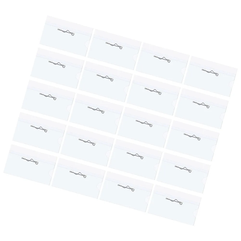 ID Card Holder Name Tag Pin Conference Tags Badge Plastic Sleeve Holders with Insert Paper
ID Card Holder Name Tag Pin Conference Tags Badge Plastic Sleeve Holders with Insert Paper
