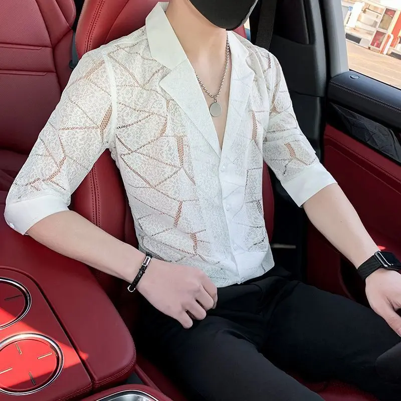 Summer Thin Cutlery Shirt Half-sleeved Men Casual TopYY12
Summer Thin Cutlery Shirt Half-sleeved Men Casual TopYY12