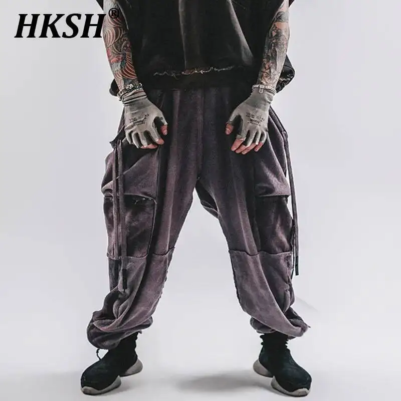 HKSH 2025 Spring Summer New Men Tide Dark Punk Waffle Splicing Waste Land Dirty Washed Foot Binding Sports Leisure Pants HK4680
HKSH 2025 Spring Summer New Men Tide Dark Punk Waffle Splicing Waste Land Dirty Washed Foot Binding Sports Leisure Pants HK4680