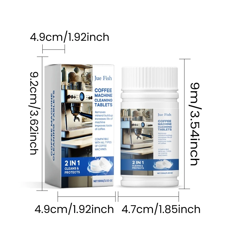 Чистящие таблетки для обслуживания кофемашины, средство для удаления накипи для эспрессо-машины G5AB
Чистящие таблетки для обслуживания кофемашины, средство для удаления накипи для эспрессо-машины G5AB