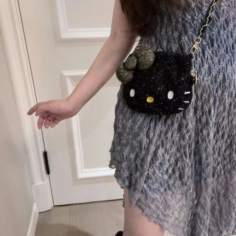New Hello Kitty Silver Thread Plush Messenger Bag Kawaii Cartoon Soft Handbags Fashion Casual Girl Shoulder Bags Women Bag Purse
New Hello Kitty Silver Thread Plush Messenger Bag Kawaii Cartoon Soft Handbags Fashion Casual Girl Shoulder Bags Women Bag Purse