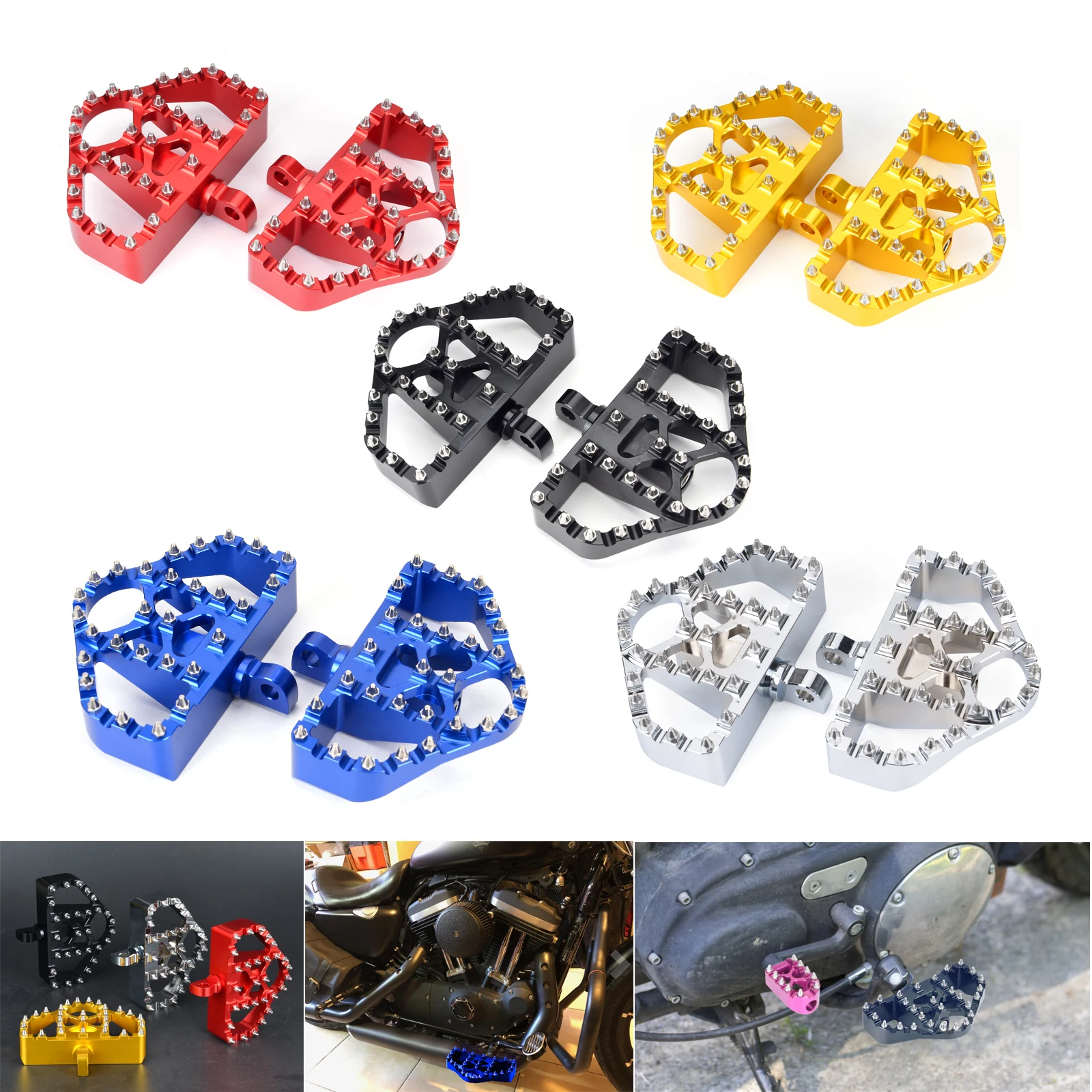Sresk MX 360°Roati Motorcycle Foot Pegs Footrest Pedal CNC Cut Front For H-D Harley Touring Road King Sportster 883 Dyna Softail
Sresk MX 360°Roati Motorcycle Foot Pegs Footrest Pedal CNC Cut Front For H-D Harley Touring Road King Sportster 883 Dyna Softail