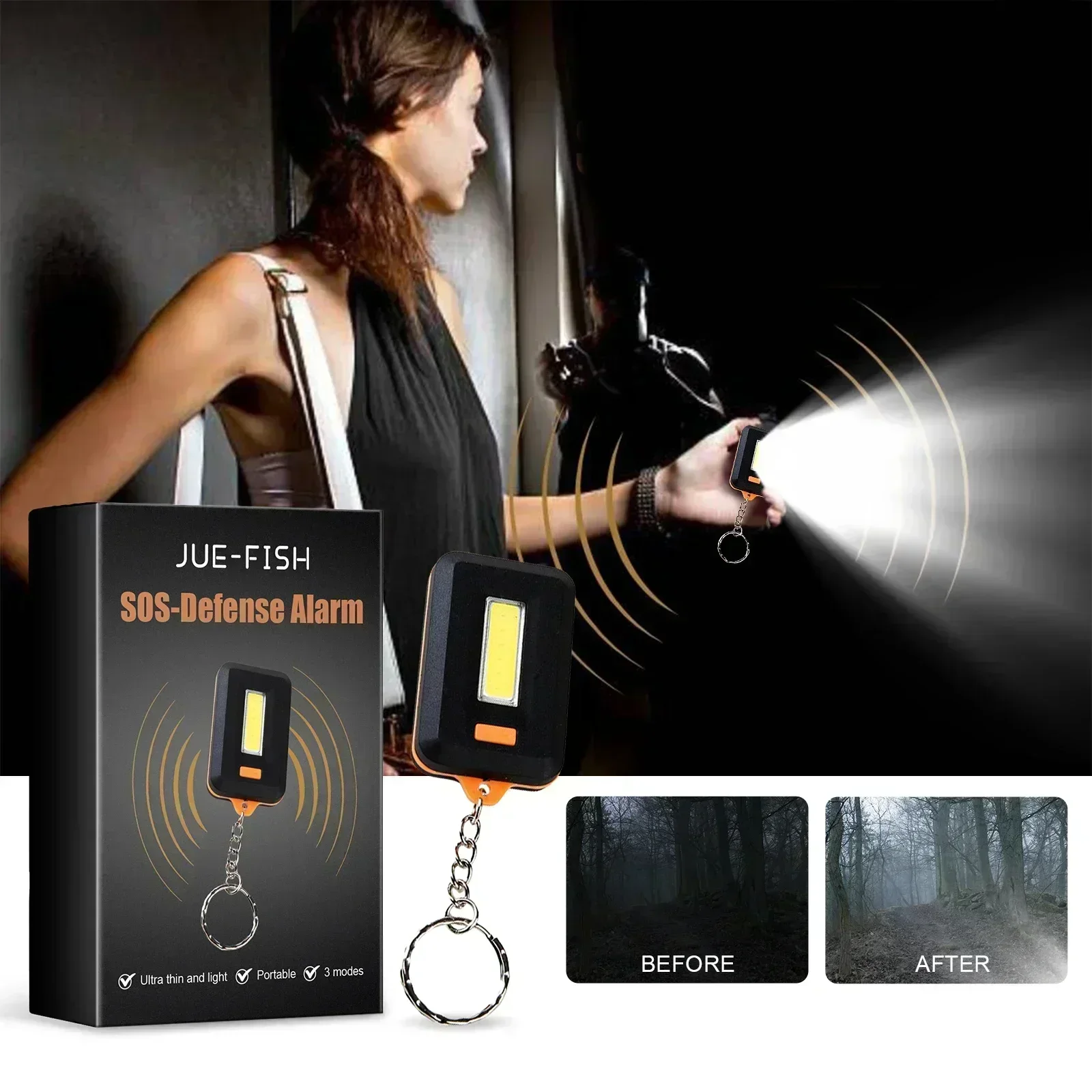 Jue Fish emergency alarm lighting, outdoor cycling fishing, portable emergency lighting, strong light flashlight, multi-purpose
Jue Fish emergency alarm lighting, outdoor cycling fishing, portable emergency lighting, strong light flashlight, multi-purpose
