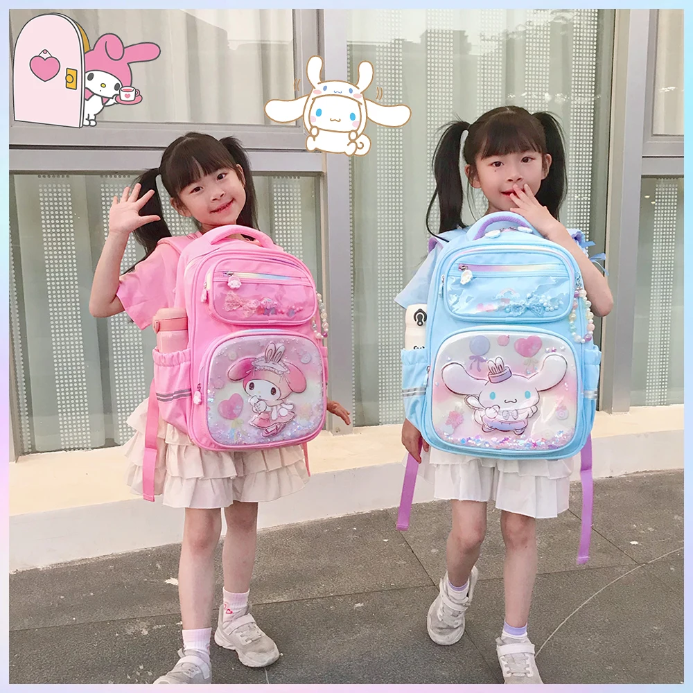 Anime Kuromi Student School Bag Grade 1-3-6 New Melody Backpack Spine Protector Burden Reduction Cute Cinnamoroll School Supplie
Anime Kuromi Student School Bag Grade 1-3-6 New Melody Backpack Spine Protector Burden Reduction Cute Cinnamoroll School Supplie