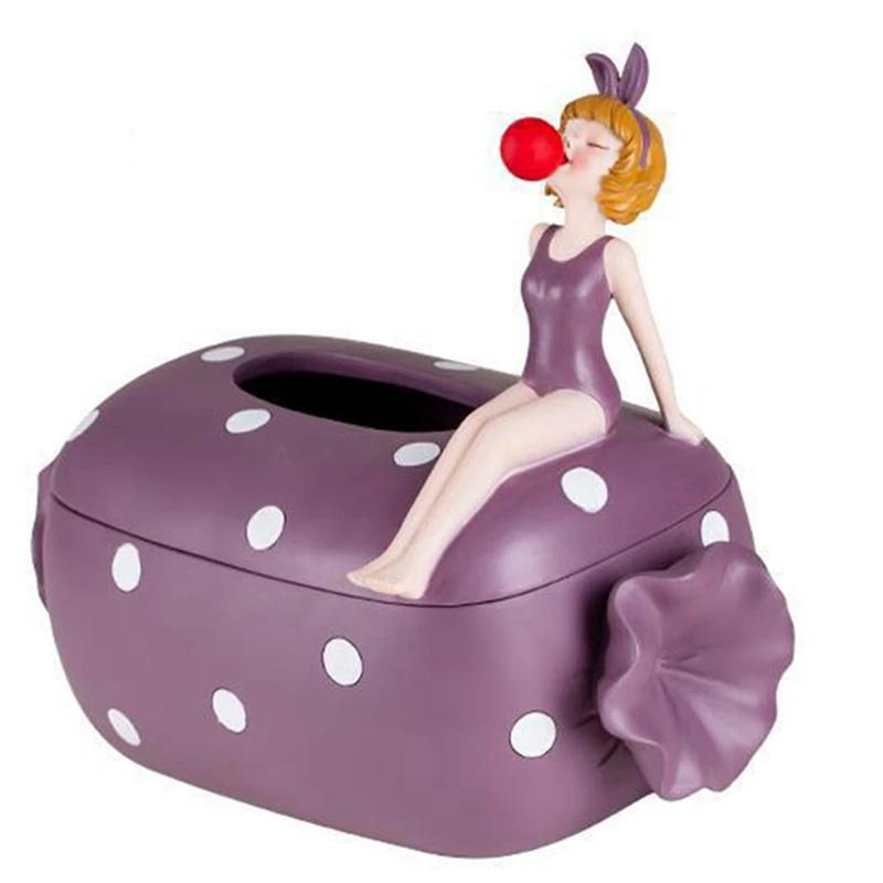 Modern Art Bubble Gum Girl Candy Tissue Box Resin Crafts Children's Room Decoration Storage Tissue Box Home Decor
Modern Art Bubble Gum Girl Candy Tissue Box Resin Crafts Children's Room Decoration Storage Tissue Box Home Decor