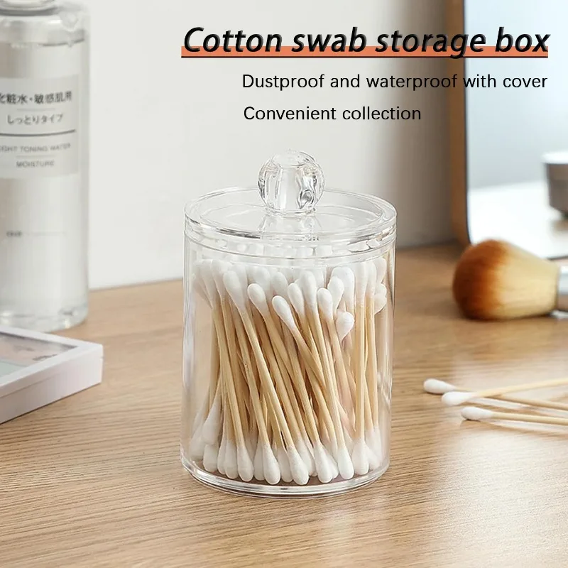 Circular Cotton Swab Box Multifunctional Desktop Counter Makeup Remover Cotton, Transparent Jewelry and Cosmetics Storage Box
Circular Cotton Swab Box Multifunctional Desktop Counter Makeup Remover Cotton, Transparent Jewelry and Cosmetics Storage Box