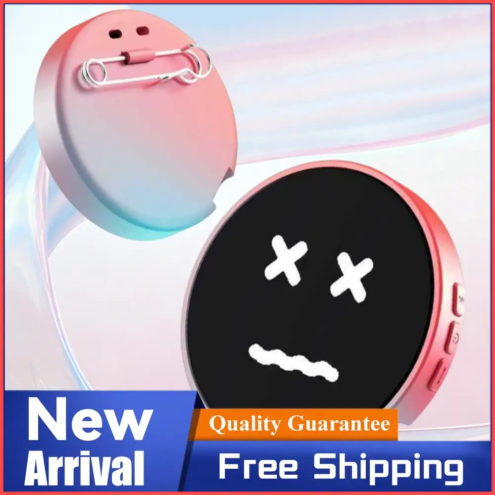 Electronic Anime E-Badge Display Bluetooth Connection APP Dynamic Smart Touch Screen Animation Gradual Change Badge Gift