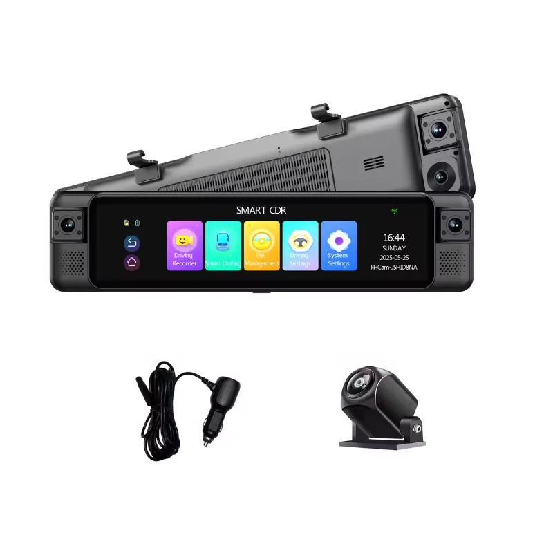 4K Car Mirror Dash Cam 4 Lenses, ADAS, BSD, Reverse Camera & Parking All-in-One Car Safety Recorder System
4K Car Mirror Dash Cam 4 Lenses, ADAS, BSD, Reverse Camera & Parking All-in-One Car Safety Recorder System