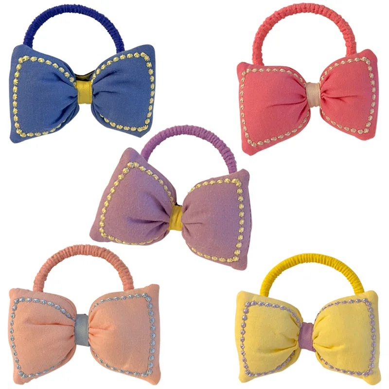 Cute Fabric Bow Elastic Hair Ties for Girl Baby Hair Rope Hair Accessories for Women Rubber Band Kid Ponytail Holder
Cute Fabric Bow Elastic Hair Ties for Girl Baby Hair Rope Hair Accessories for Women Rubber Band Kid Ponytail Holder