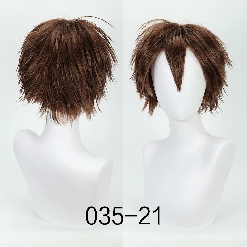 Layered textured upturned men's short hair wig, Japanese youth style design, popular anime cosplay look
Layered textured upturned men's short hair wig, Japanese youth style design, popular anime cosplay look