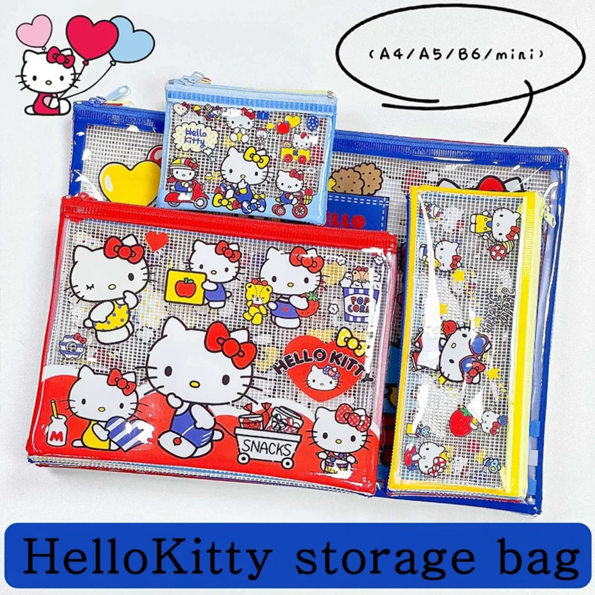 1/4PCS New Hello Kitty Anime Cartoon Peripheral Stationery Bag Pencil Case Multi-Purpose Storage Bag Made of PVC Waterproof Gift
1/4PCS New Hello Kitty Anime Cartoon Peripheral Stationery Bag Pencil Case Multi-Purpose Storage Bag Made of PVC Waterproof Gift