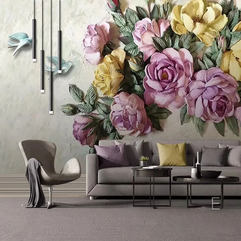 Customized 3D Wallpaper European Style Retro Flowers Birds Mural Home Decor Living room TV background wall bedroom restaurant 8d
Customized 3D Wallpaper European Style Retro Flowers Birds Mural Home Decor Living room TV background wall bedroom restaurant 8d