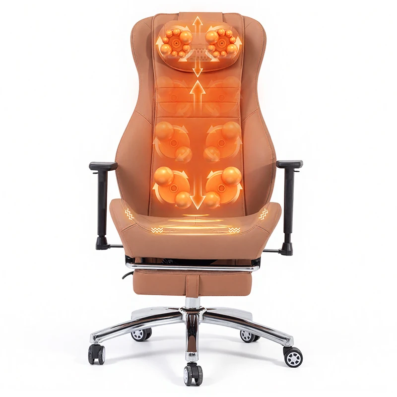 Newest Design Luxury Executive Ergonomic Leather Adjustable Office Chair With Neck Back Seat Massage
Newest Design Luxury Executive Ergonomic Leather Adjustable Office Chair With Neck Back Seat Massage